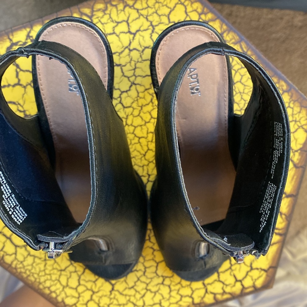 Women’s Size 8 Apt 9 Open-Heel, Open-Toe Black An… - image 5